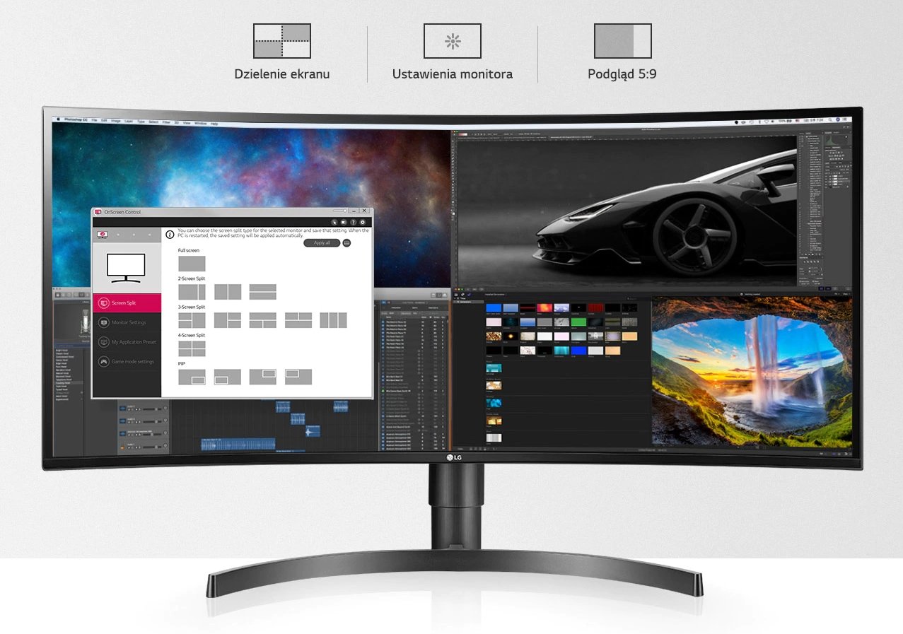 LG 34WL85C-B funkcje